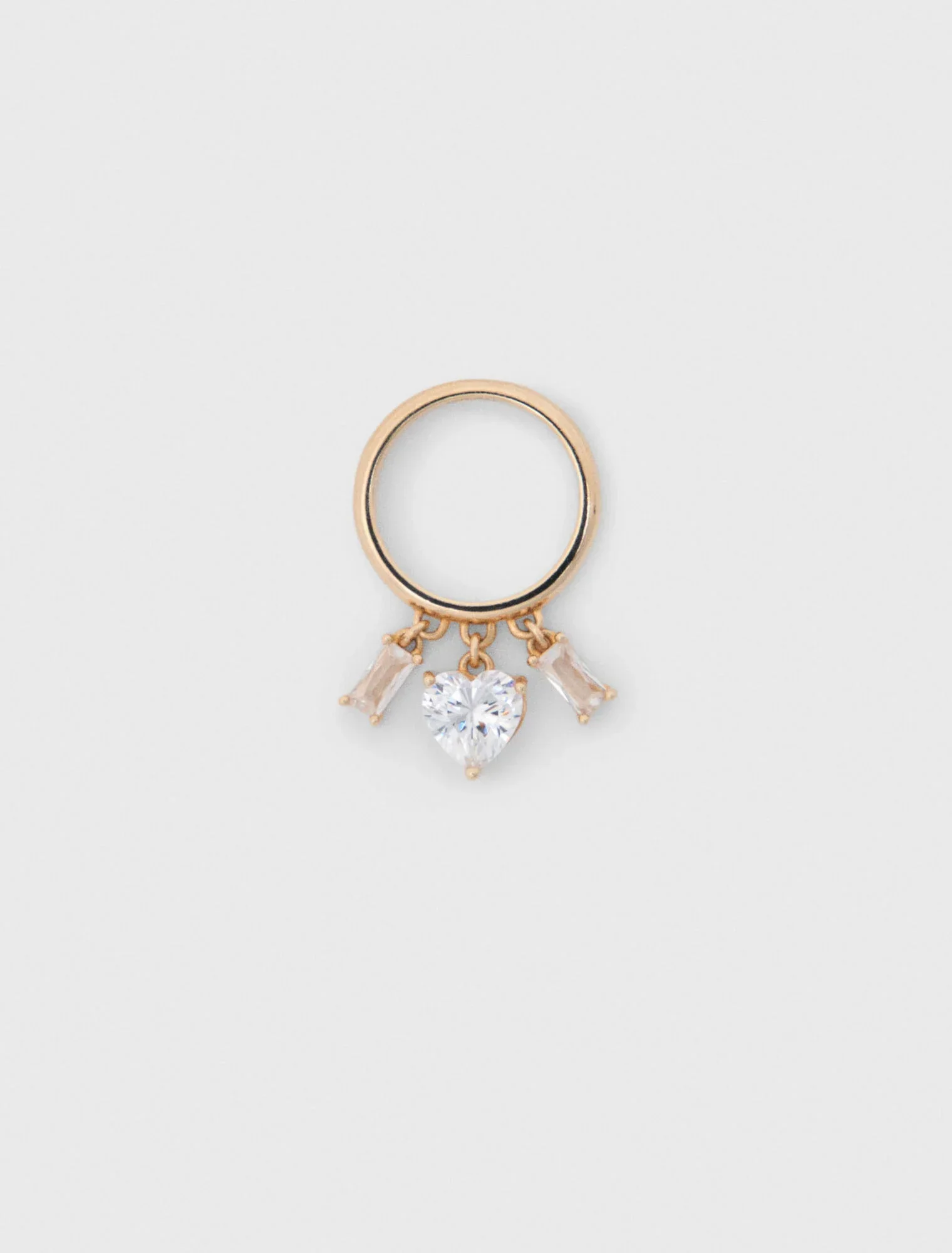 Rhinestone-Jewelled Gold-Tone Ring Gold - Image 4