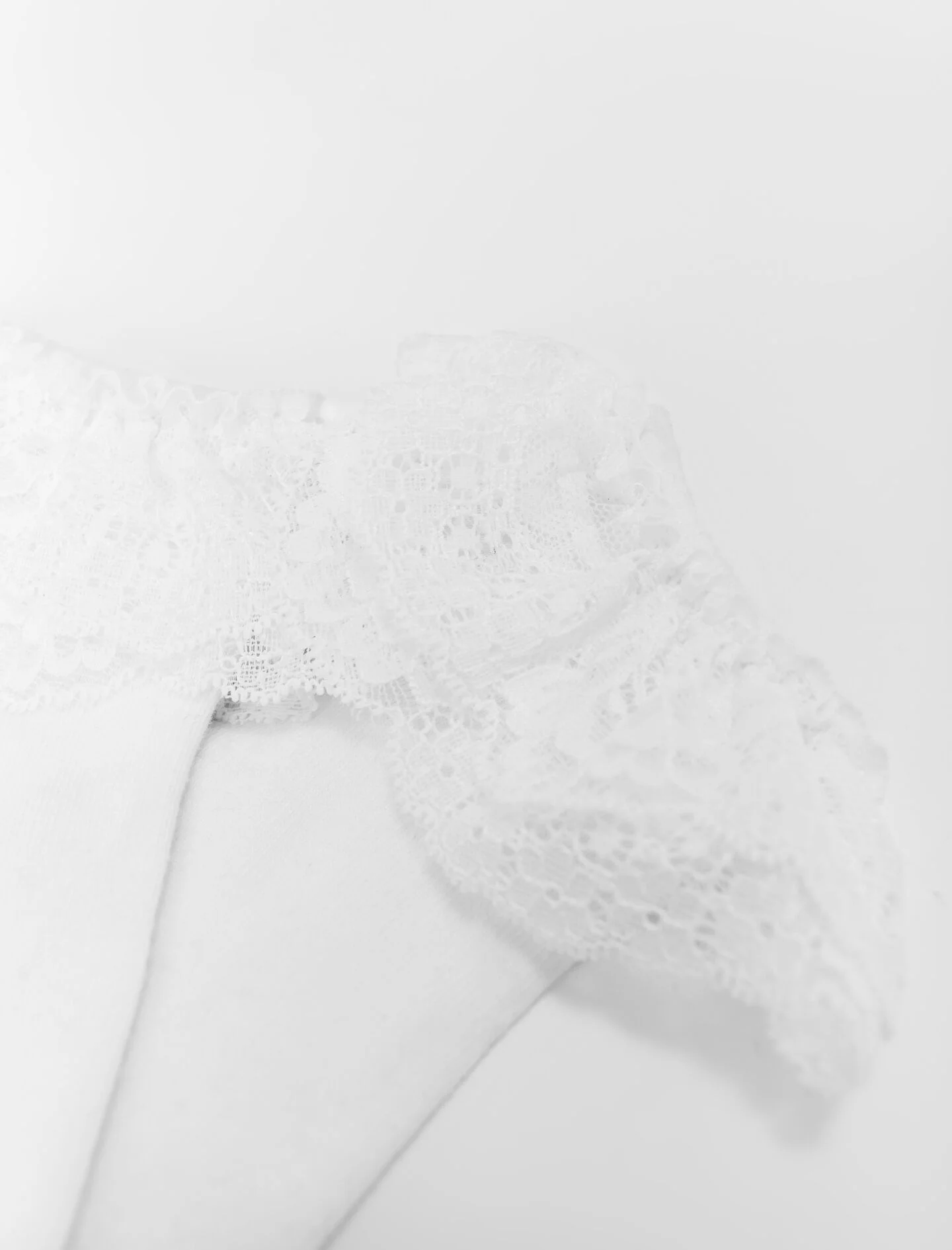Lace frill socks White - Image 3
