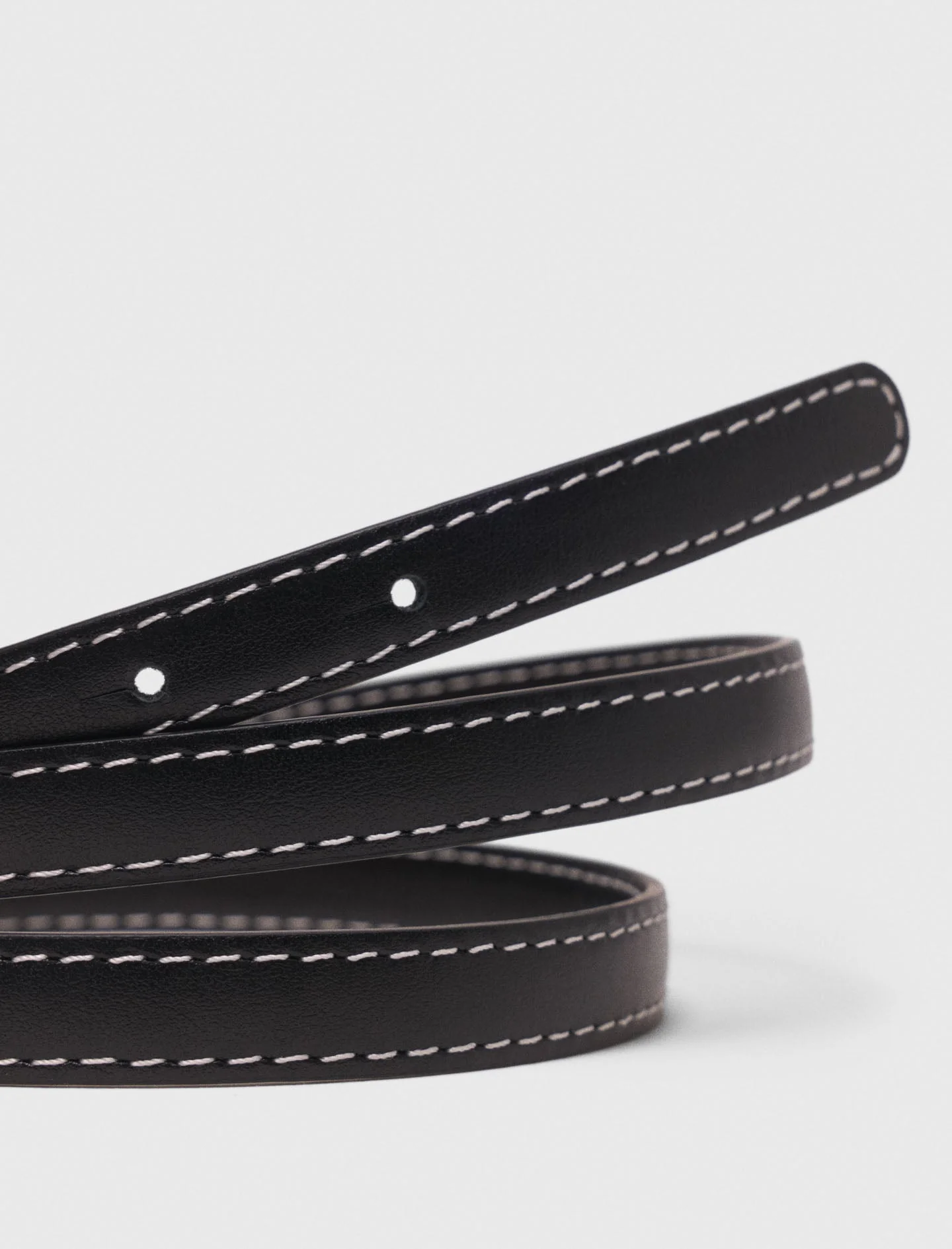 Slim Leather Heart Belt Camel - Image 4