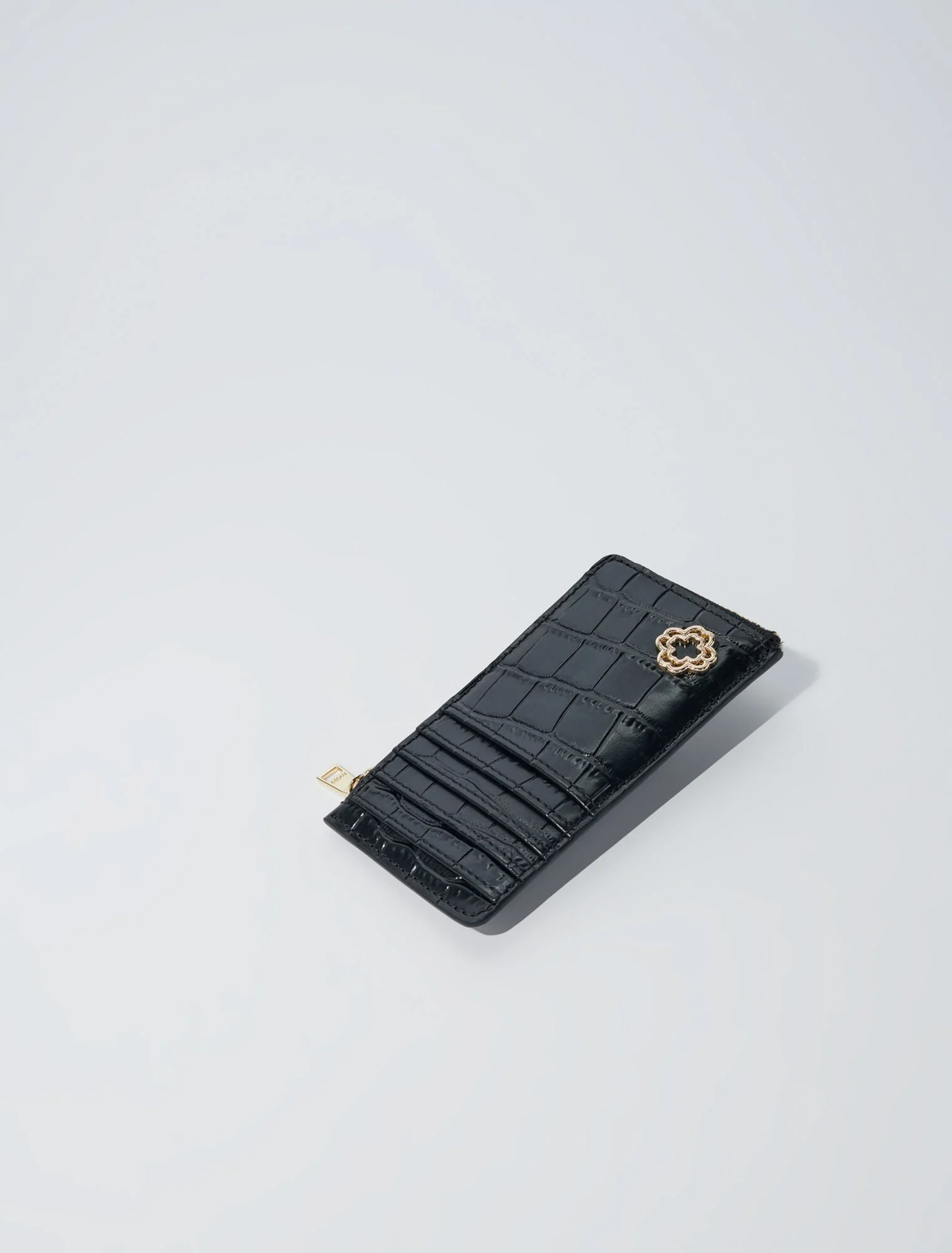 Leather card case Black - Image 4