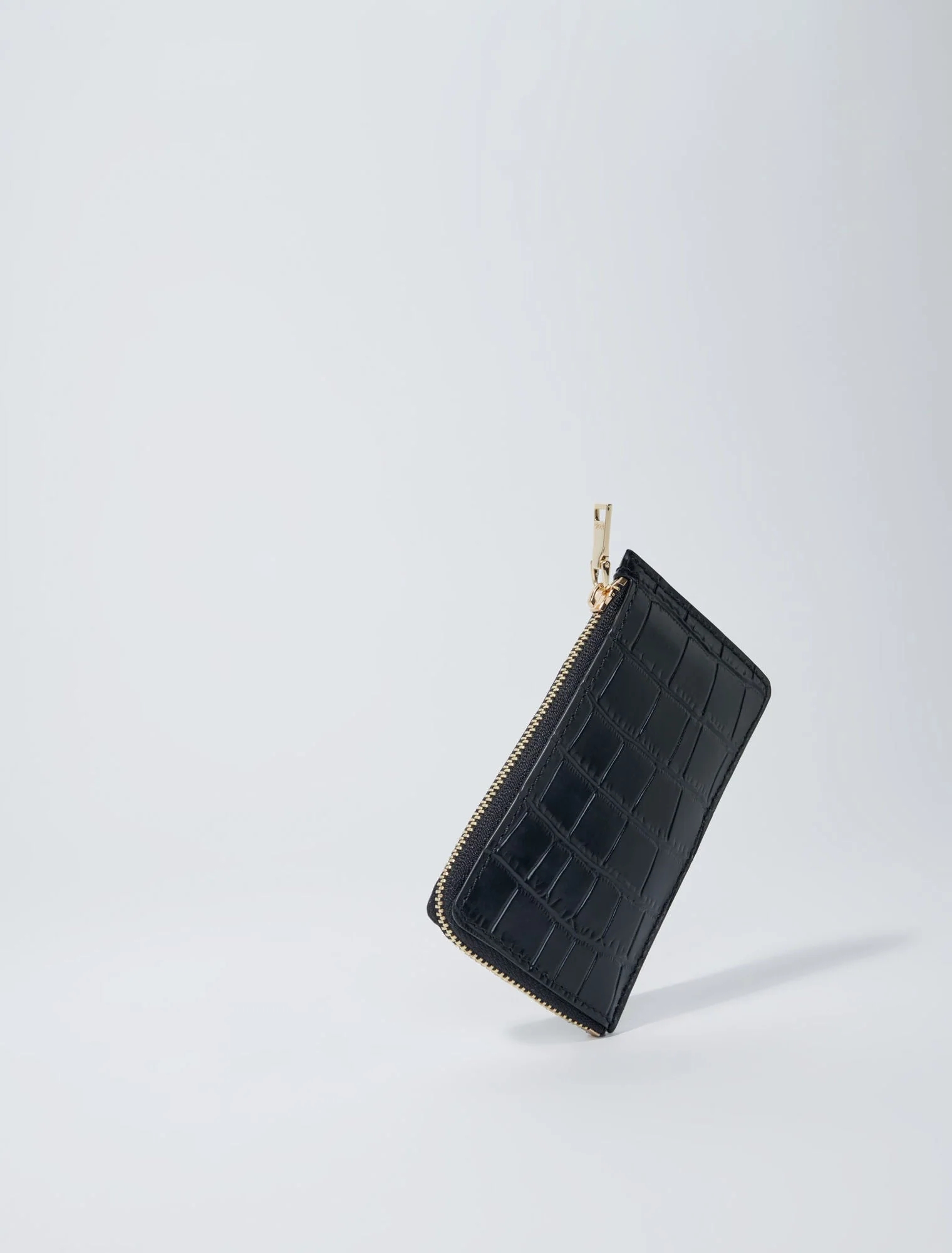Leather card case Black - Image 5