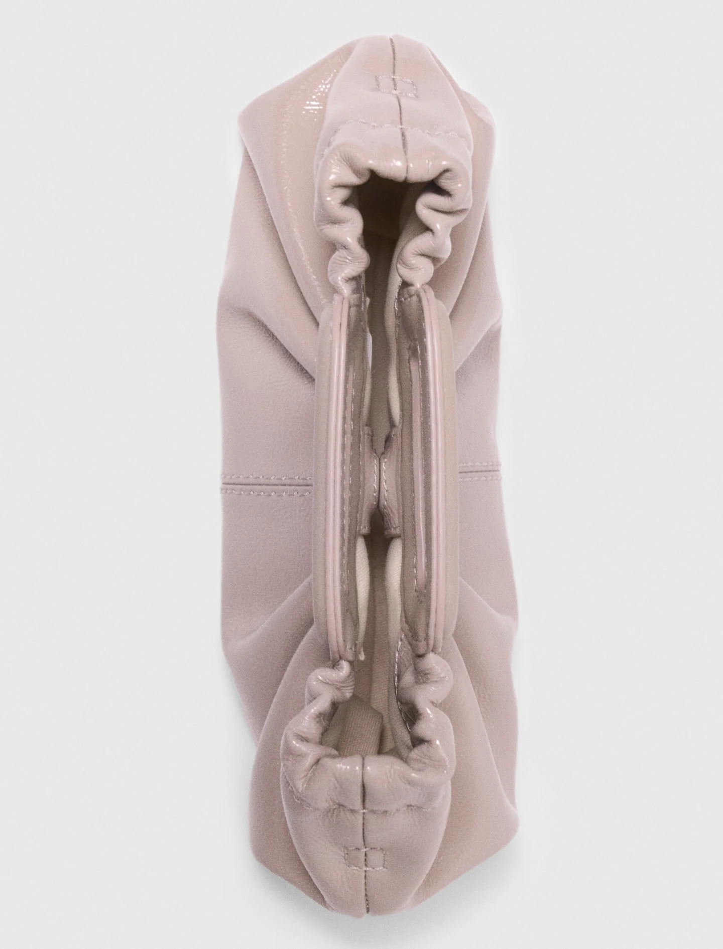 Mini Naplak Leather Clutch Mastic Beige - Image 3