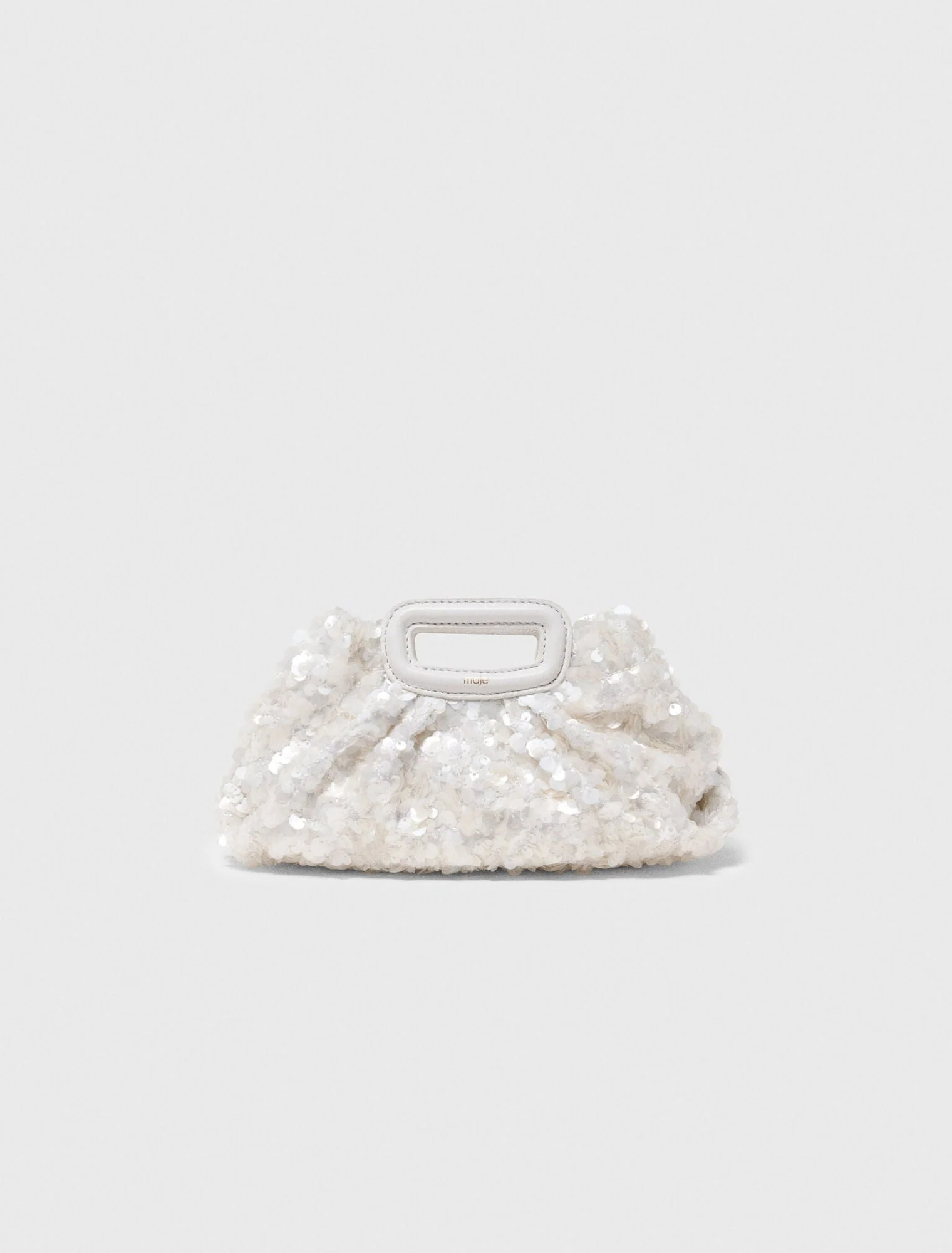 Sequins Milpli Mini Clutch White - Image 5