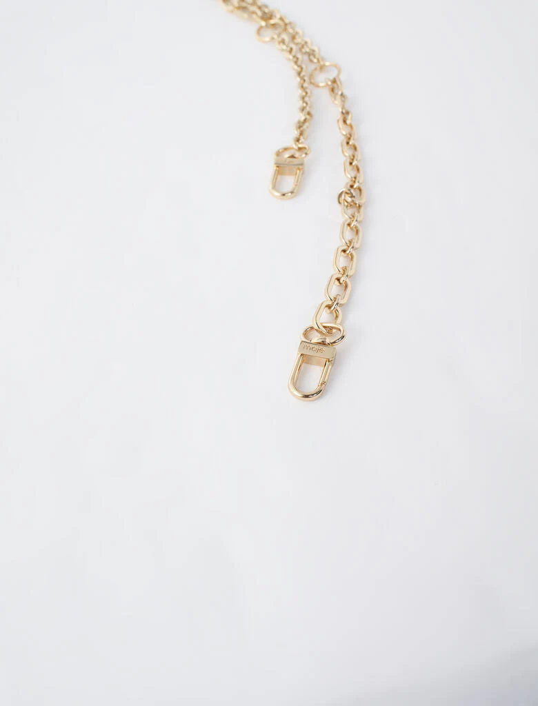 Removable chain for handbag Bright Orange - Image 3