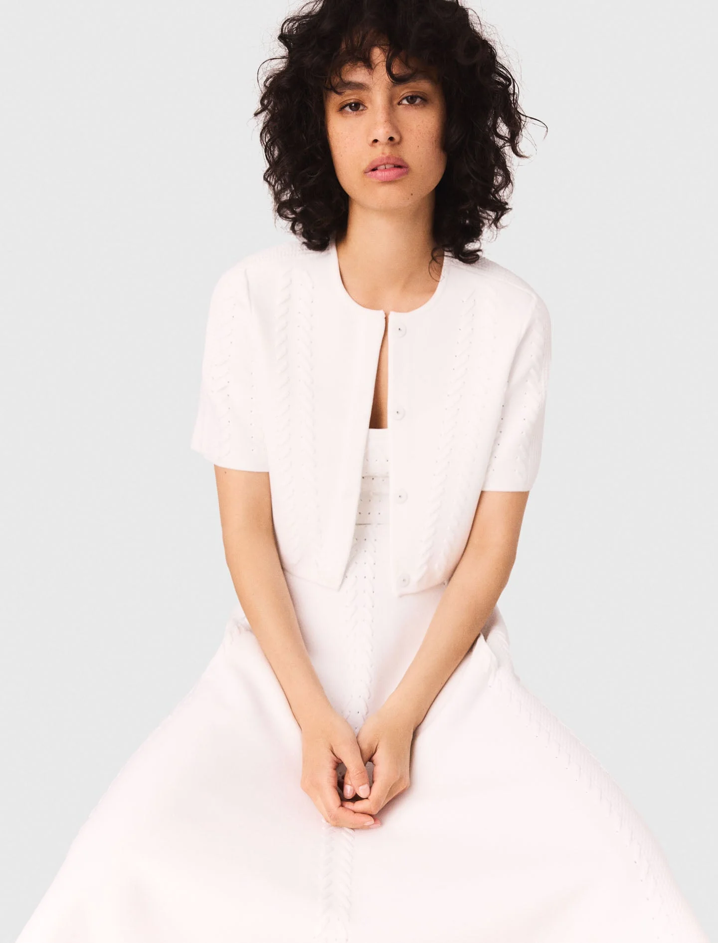 Short cardigan White - Image 6