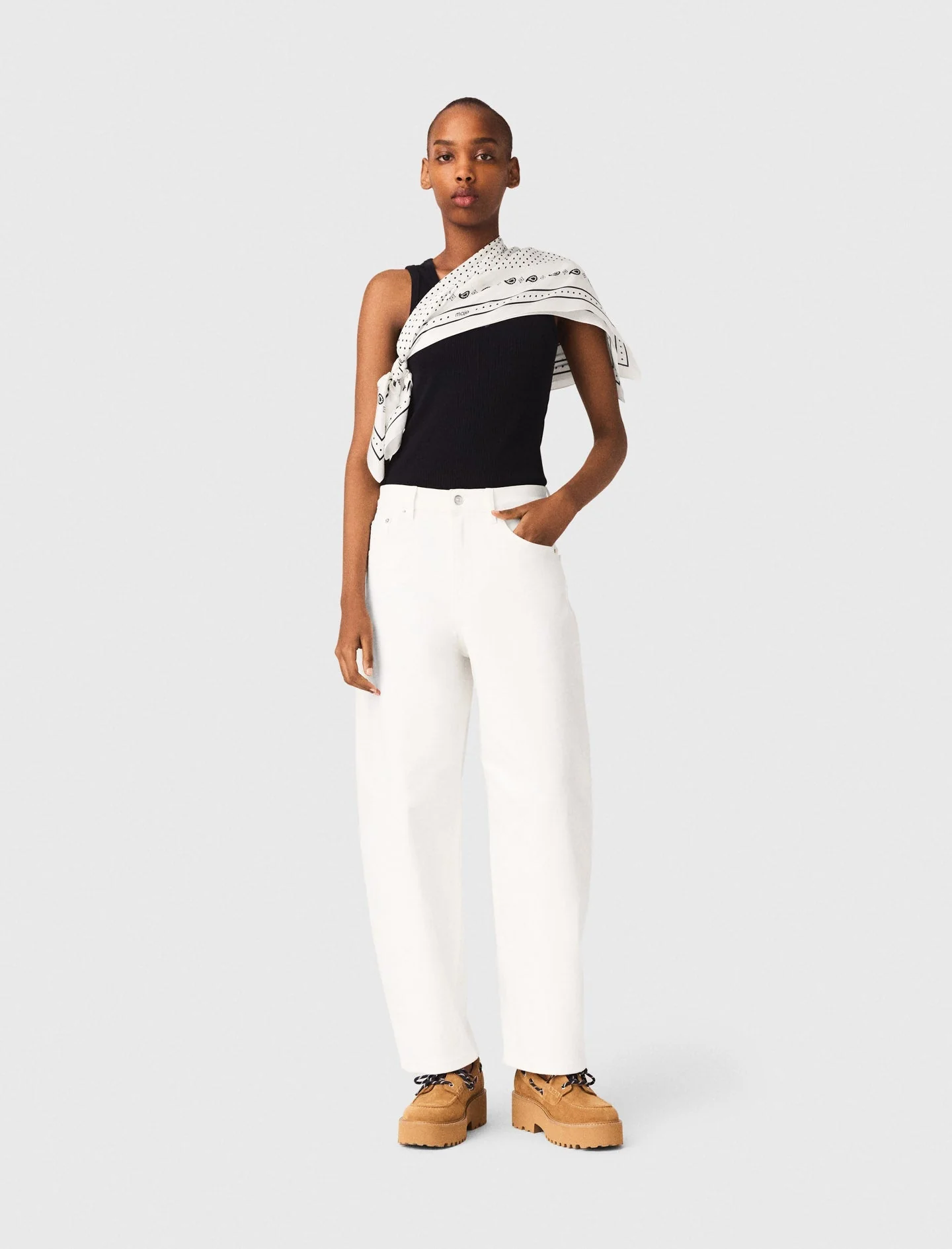 Balloon Jeans White