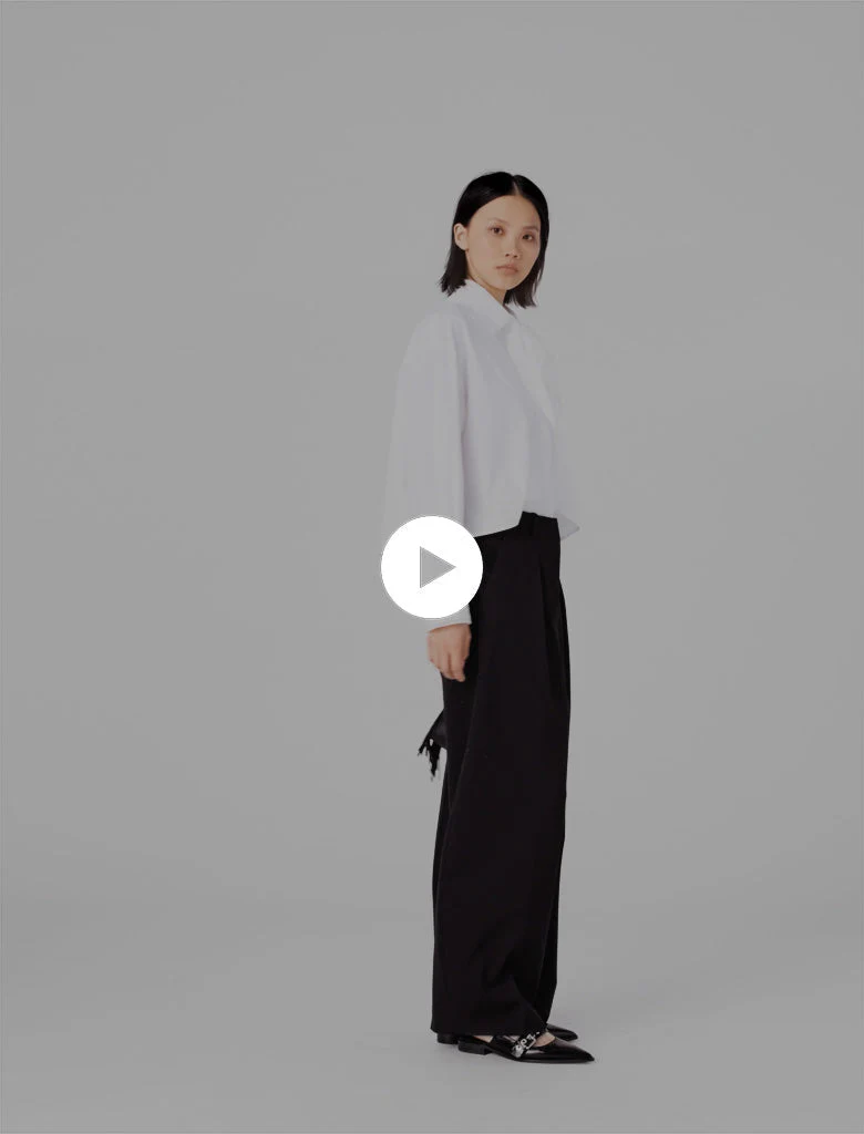 Balloon Suit Trousers Black - Image 2