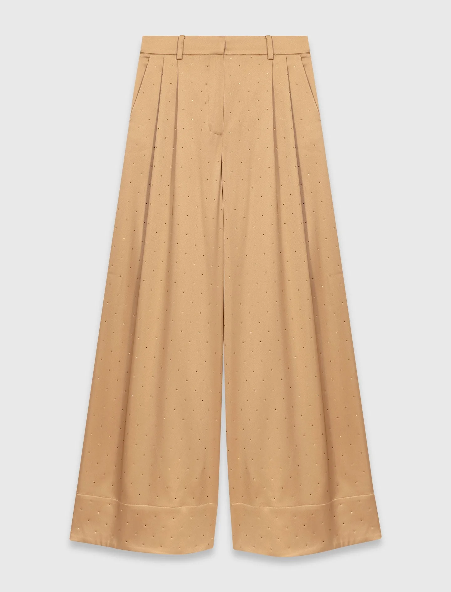 Rhinestone satin trousers - Image 7