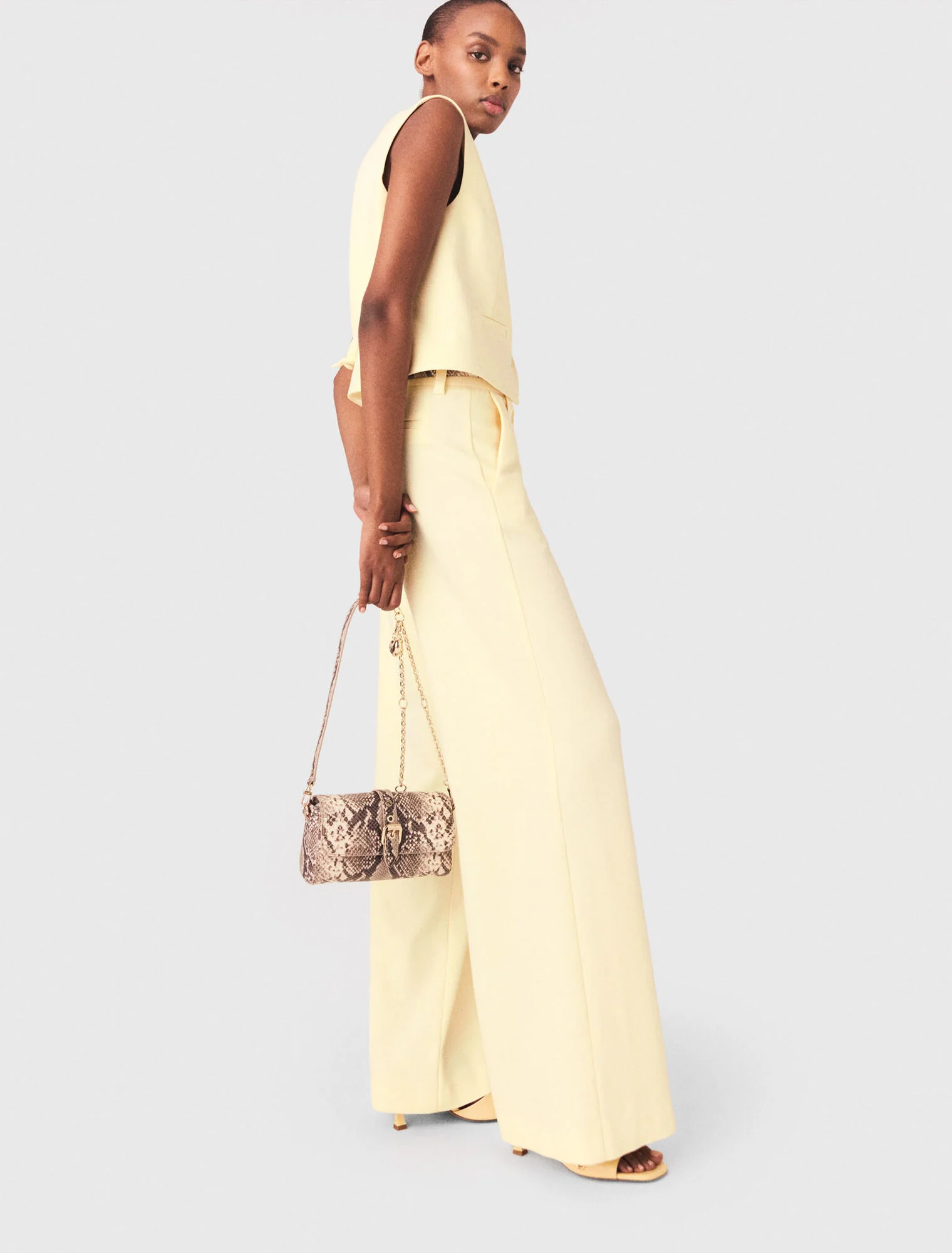 Suit Trousers Pale Yellow - Image 2