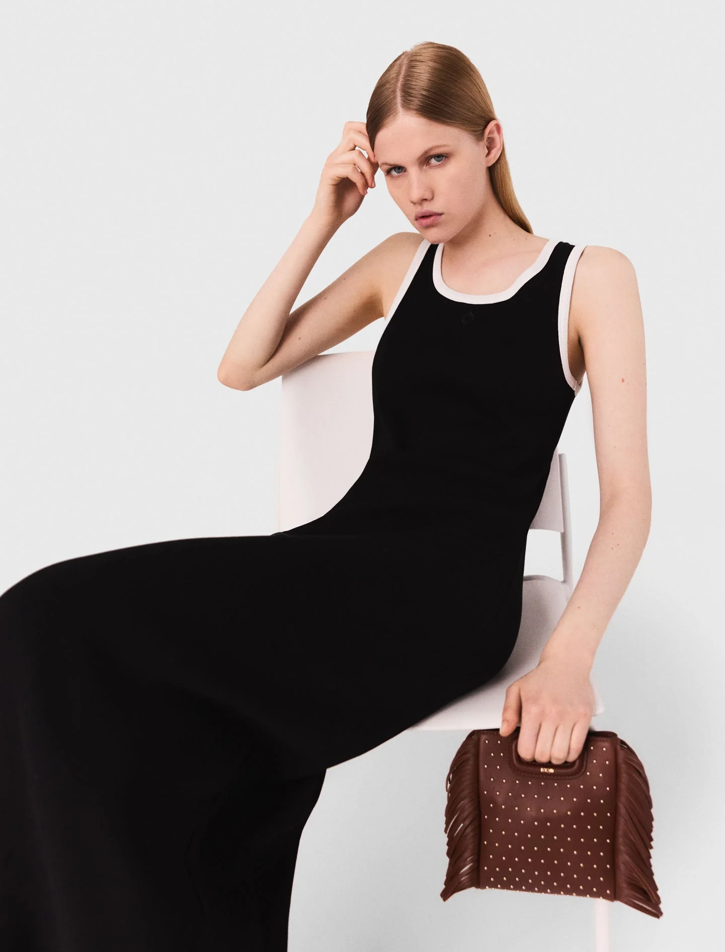 Jersey tank dress Black - Image 4