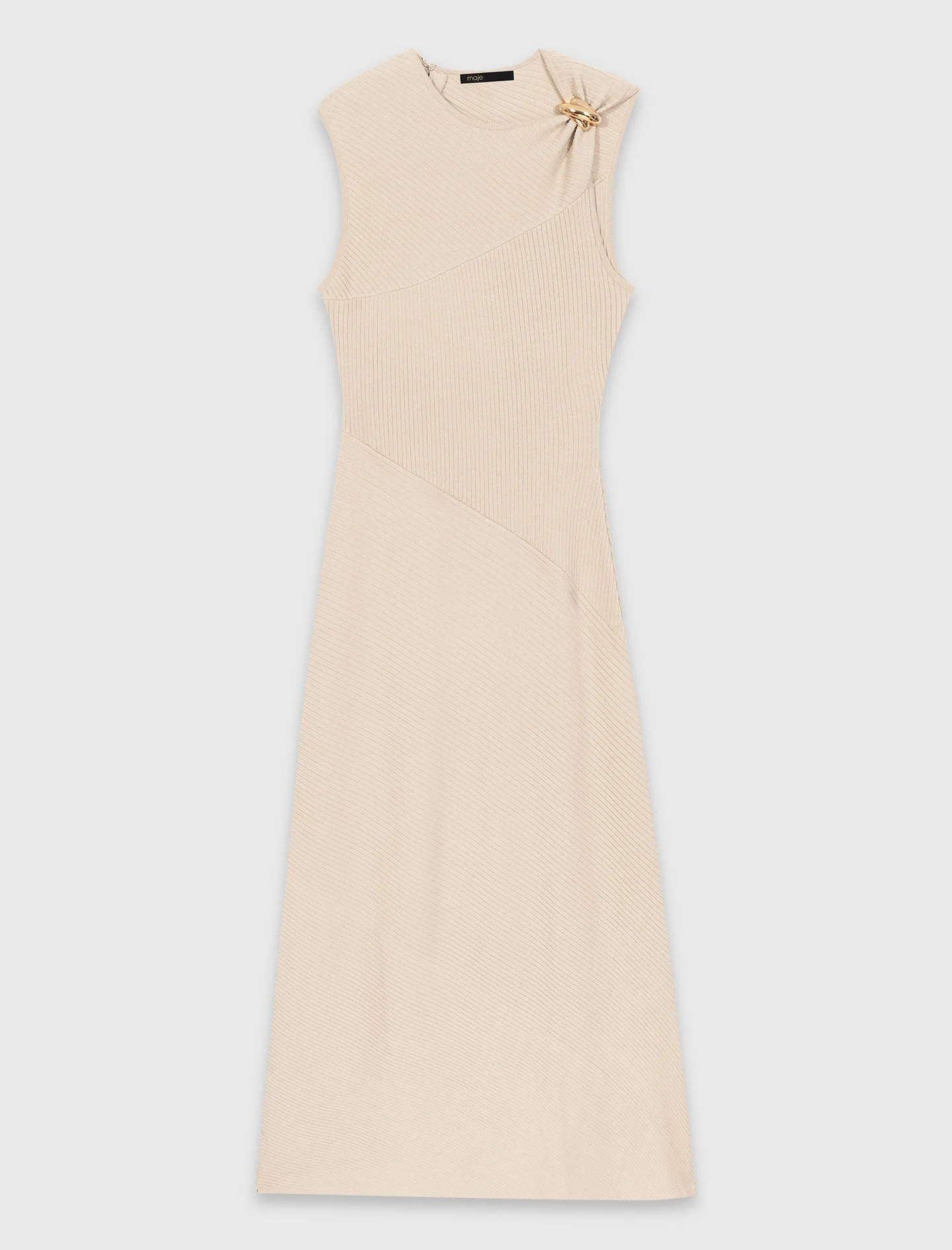 Long Dress With Jewellery Beige - Image 7