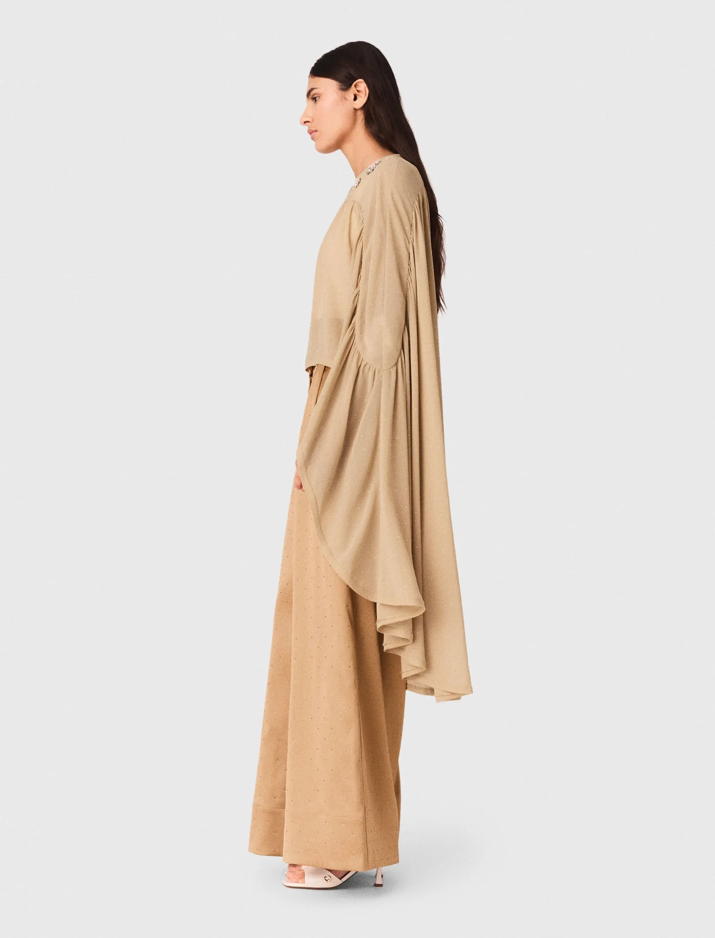 Cape top with jewel collar - Image 2