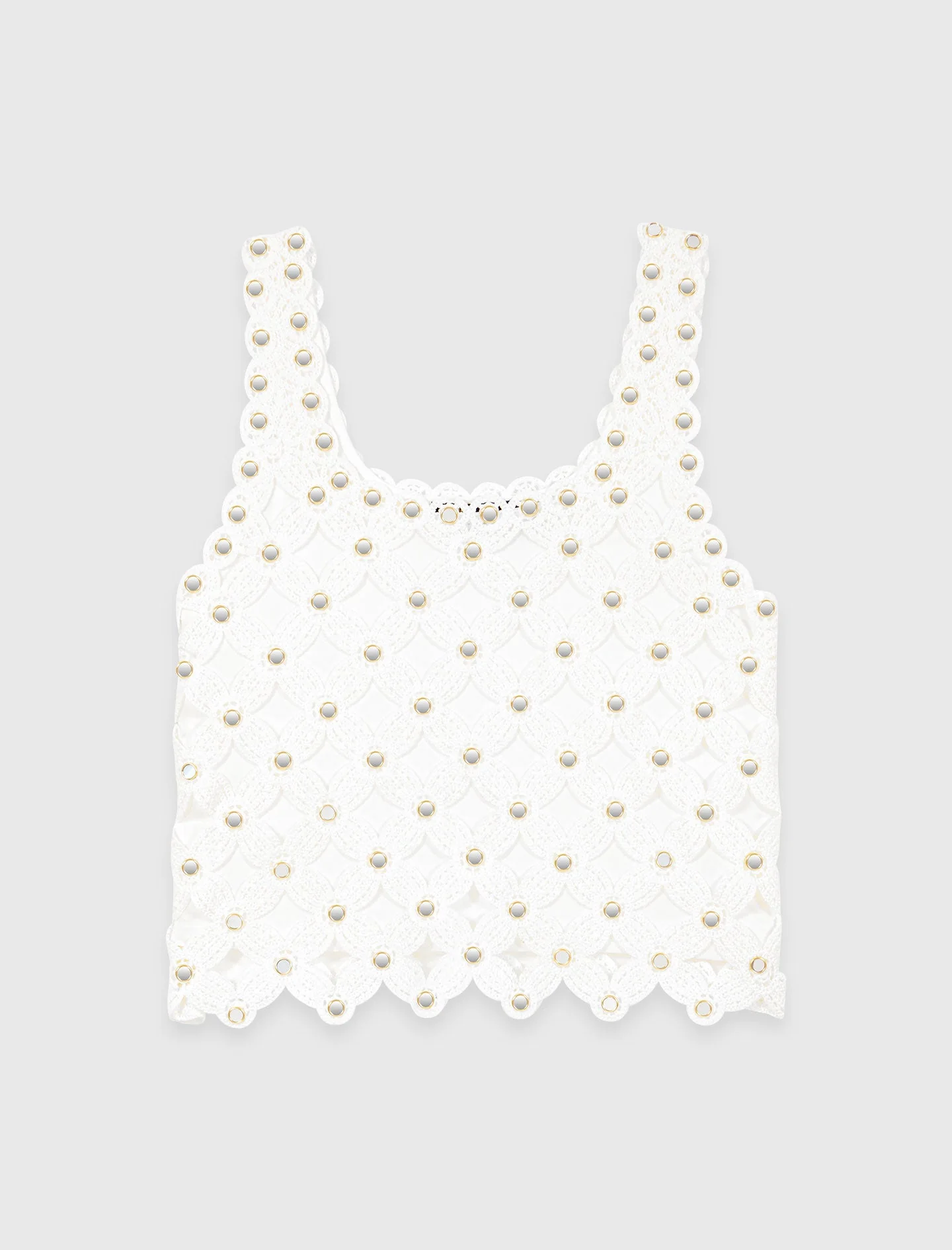 Mirrored Crochet Top White - Image 7