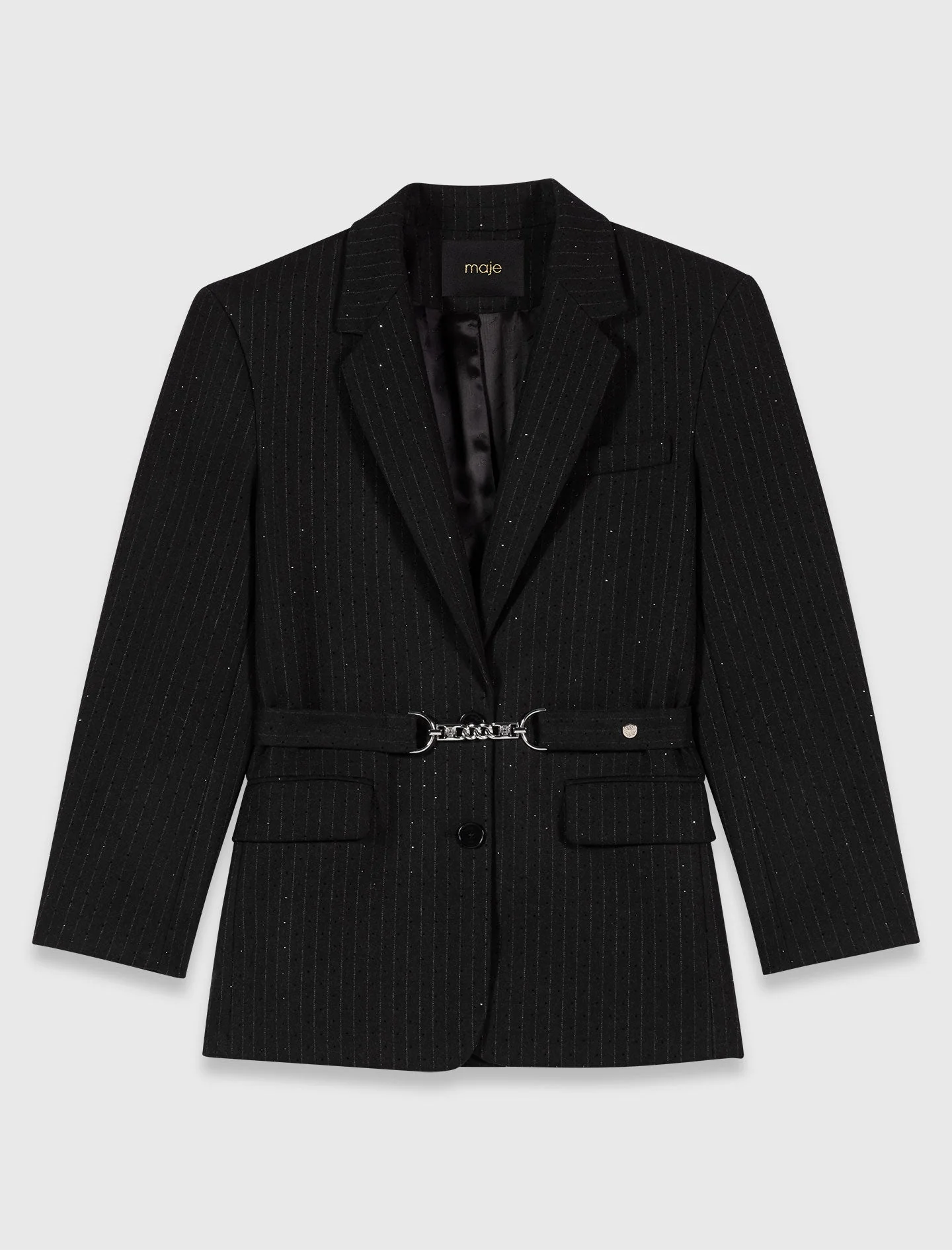 Rhinestone suit jacket Black - Image 8
