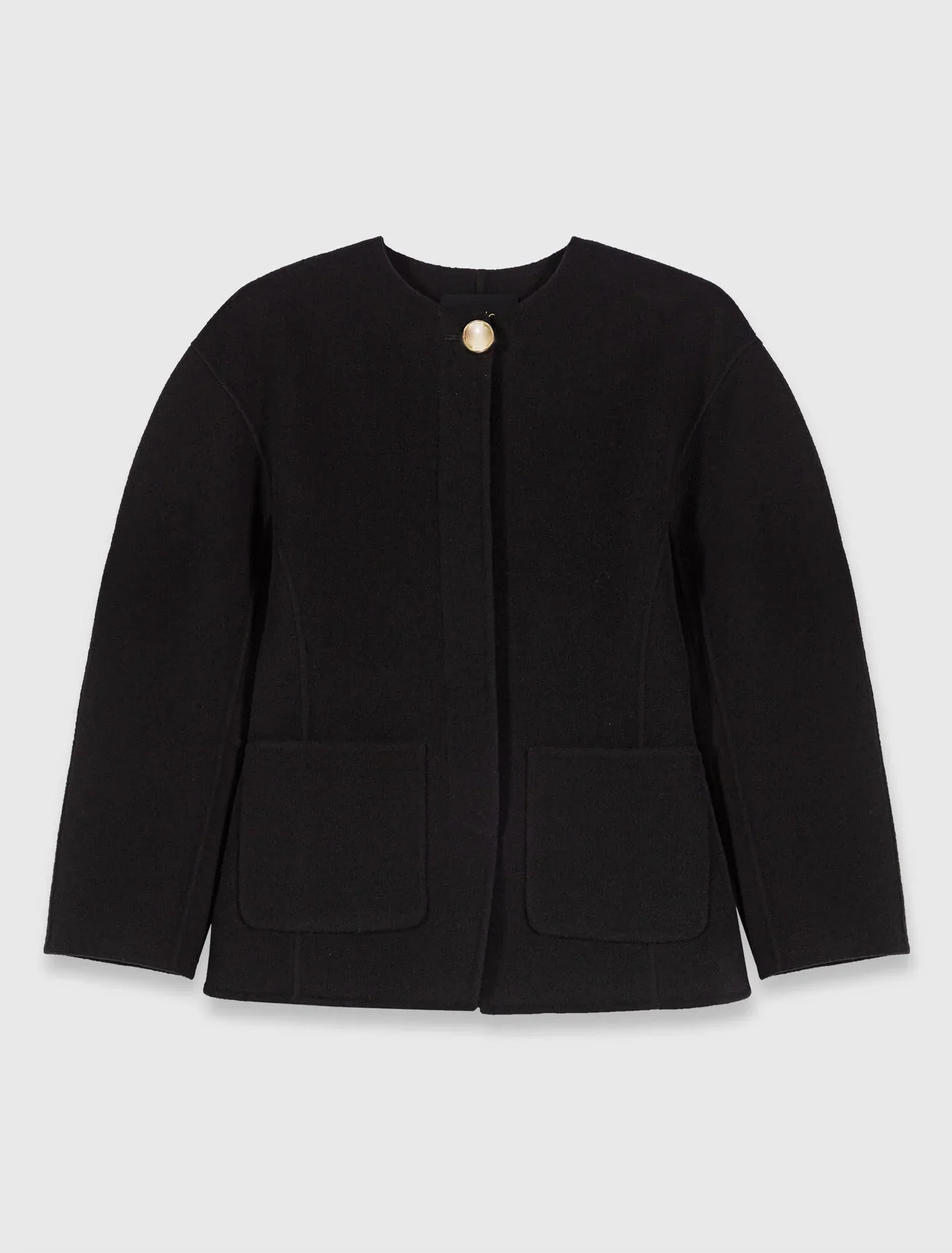 Double-faced coat Black - Image 7