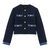 Tweed jacket with denim trim - Image 8